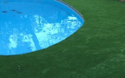 INSTALACION CESPED ARTIFICIAL ALREDEDOR DE UNA PISCINA
