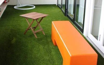 NUESTRO CÉSPED ARTIFICIAL BARATO EN UNA TERRAZA DE BARCELONA