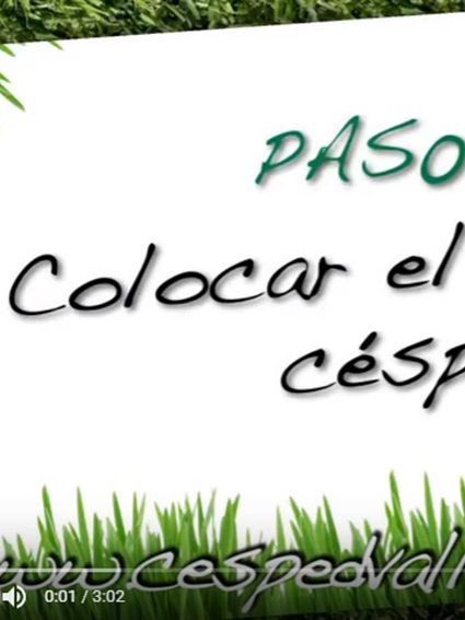 colocar el rollo de cesped artificial