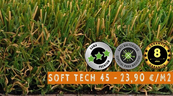 cesped artificial soft tech 45