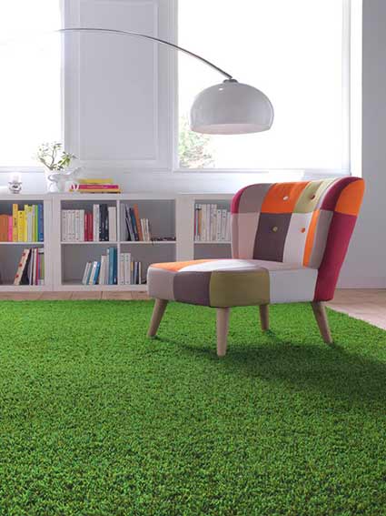 cesped artificial en interiores
