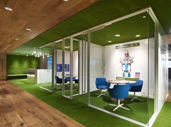 cesped artificial en interiores en oficina cesped artificial en interiores en oficina